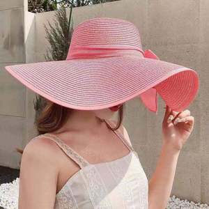 Chapeaux de soleil en paille unisexe à large bord pour l'été, la plage, les voyages, les vacances, avec protection solaire, style professionnel et sportif - Product Image 4