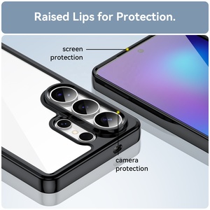 Custodia Ibrida Trasparente per <span class=keywords><strong>Samsung</strong></span> S26 Ultra, Cover in Gel di Gomma con Bordo Protettivo, Custodia Trasparente per <span class=keywords><strong>Samsung</strong></span> S25 Edge S24 Plus S23 - Product Image 5