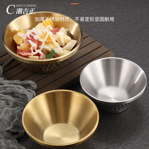 Bol martelé en acier inoxydable C Hao Ji Zheng 304 de qualité alimentaire pour usage domestique - Product Image 2