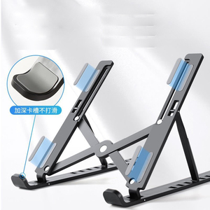 Popular <strong>Portable</strong> and Foldable Plastic <strong>Laptop</strong> <strong>Stand</strong> 2-in-1 Adjustable Tablet PC <strong>Stands</strong> for Computer Desk Use