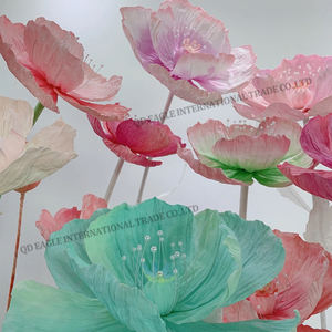 K-207 papier coloré coquelicot artificiel fleur de pavot géant papier washi japonais résistant et dure plus longtemps pour la décoration - Product Image 5