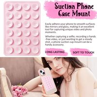 Soporte de silicona antideslizante de alta calidad para teléfono, soporte de succión para smartphone, soporte de succión para fundas de celular.
