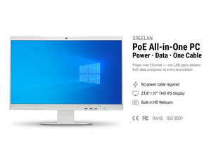 <span class=keywords><strong>PC</strong></span> Todo en Uno POE de 21.5 y 24 Pulgadas con Cámara Integrada, Pantalla Táctil FHD IPS para Telemedicina, Hospitales y Estaciones de Enfermería - Product Image 3