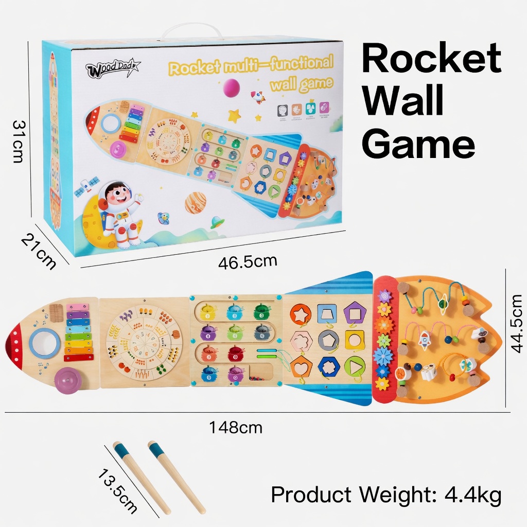Rocket Multifunctional Wall Game