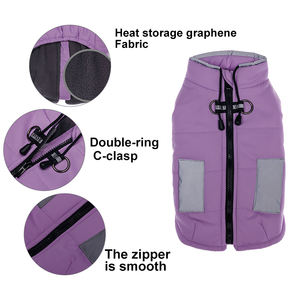 Kış rahat köpek kış ceket ekstra sıcaklık için kaput hafif köpek yelek ile açık rüzgar geçirmez kış köpek ceket - Product Image 2