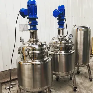 Stirrer 100L - 1000L Dual Jacketed Electric Stainless Steel Liquid Chemical Stirrer Mixing Tank With Agitator Stirrer