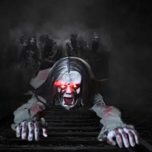 Halloween Decoraties Creeper Voice Control Elektrische Lange Haar Ghost Bar Spookhuis Horror Props Groothandel