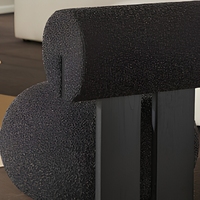 Fauteuil simple moderne nordique en bois massif durable pour salon ou chambre à coucher – Mobilier de maison