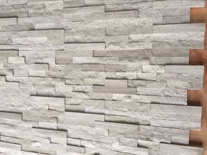 Esterno esterno naturale split pannelli decorativi della parete di <span class=keywords><strong>pietra</strong></span> tegola di tacchino bianco botticino calcare rivestimento della parete per edifici - Product Image 6