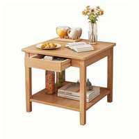 Table basse moderne en bois à double plateau pour salon, accessoire de canapé, meuble de rangement pour la maison