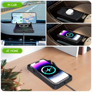 Dropshipping productos 2025 cargador de coche Universal 15W soporte de carga inalámbrica rápida para la serie iPhone y para <span class=keywords><strong>Samsung</strong></span> para <span class=keywords><strong>airpods</strong></span> - Product Image 6