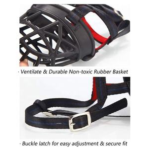 Museruola per cani traspirante di alta qualità all'ingrosso con cinghie regolabili museruole da addestramento per animali domestici Anti-morso per cani - Product Image 5