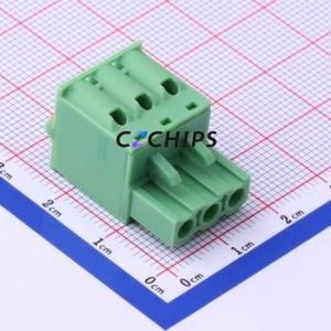 KF2EDGKD-5.0-3P Plug-in Terminal Block P=5mm Connector ( Connector Type: Plug )( Construction: 1x3P )( Pitch: 5mm ) - Product Image 1