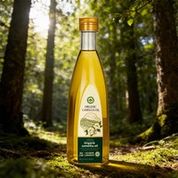 Bouteille carrée plate en PET ambrée de 500 ml de qualité alimentaire pour huile et assaisonnements, avec bouchon en Beryl/caoutchouc, pour sauce soja et vinaigre