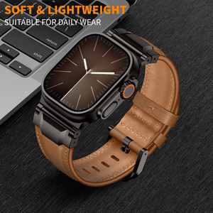 สายนาฬิกาหนังสำหรับ <span class=keywords><strong>Apple</strong></span> <span class=keywords><strong>Watch</strong></span> Ultra 10 9 8 <span class=keywords><strong>7</strong></span>วินเทจสายหนัง Crazy Horse สำหรับผู้ชาย - Product Image 2