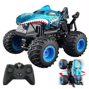 Coche Teledirigido <span class=keywords><strong>RC</strong></span> de 2.4GHz, Camioneta Monstruo, Coche de Acrobacias, Camiones <span class=keywords><strong>RC</strong></span>, Juguetes para Interiores y Exteriores, para Niños, Adolescentes y Adultos - Product Image 1