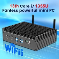 Mini PC Topton de 13.ª Generación con I7 1355U/I5 1335U, Sin Ventilador, 2 Puertos LAN de 2.5G, PCIE4.0, DDR4, Thunderbolt 4, EGPU, Mini Computadora de Escritorio para Juegos, WiFi6