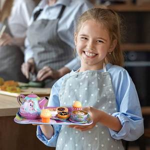 Juego de Té de Unicornio para Niñas Pequeñas, Juguete de Princesa para Fiestas, Juego de Imitación de Cocina para la Tarde - Product Image 2