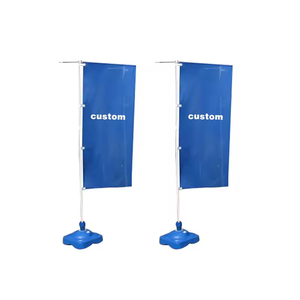 Drapeau de plage extérieur imprimé double face personnalisé pour l'assurance de l'éducation automobile directement de l'usine - Product Image 2