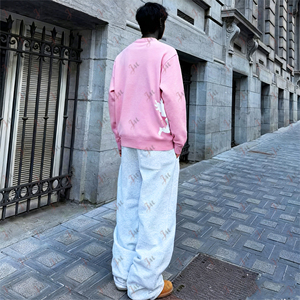 Áo len nam cổ tròn mùa đông thiết kế giản dị, họa tiết jacquard, kiểu dáng pullover, áo len dệt kim tùy chỉnh logo riêng - Product Image 3