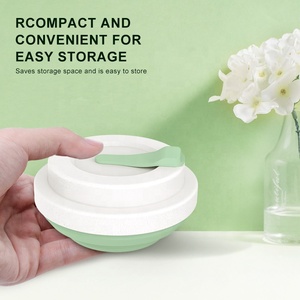 Wellfine xách tay <span class=keywords><strong>Silicone</strong></span> có thể gập lại cá nhân tái sử dụng ráp du lịch Cà Phê Cốc nước gấp ngoài trời cắm trại du lịch cốc - Product Image 4