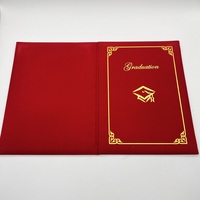 Personnalisé De Luxe Doux Velours A4 Papier Titulaire du Certificat De Mariage Pour L'obtention Du Diplôme