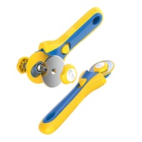Cutter rotatif confortable de 60 mm pour tissu, coupe-tissu rotatif pour matériaux épais, fournitures de couture et outils de quilting