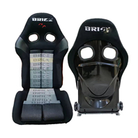 Asiento de Carreras Universal de Simulación 9003B de Fibra de Vidrio con Simulador de Movimiento de Coche y Cuero PVC Brillante