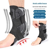 Attelle de cheville de qualité médicale, prévient les irritations, manchon de protection confortable pour la cheville avec bouton de réglage