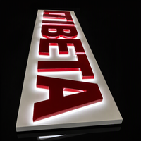 DakeSign Factory Wholesale Custom Salon Beauty Back Lit Acrylic Metal 3D Sign IP65 Waterproof Commercial Advertising Sign