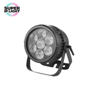 7*20W Projecteur LED de Scène Étanche IP65 RGBW 4-en-1 DMX RDM pour Spectacles et Événements Extérieurs