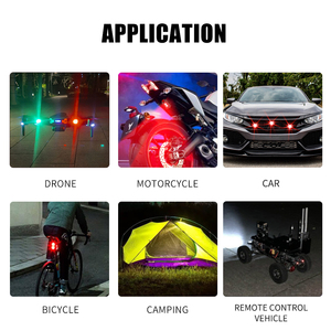Wholesale Motorcycle <b>Lights</b> Drone Strobe <b>Light</b> USB LED Anti-Collision Bike Aircraft Night Flying Mini Flashing Signal - Product Image 2