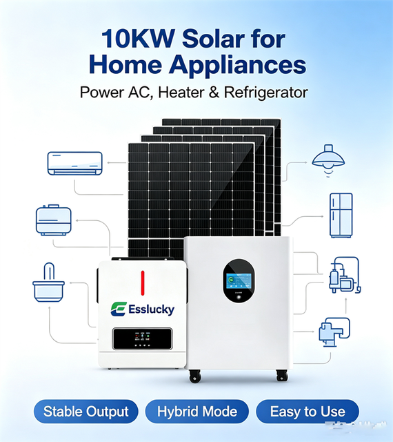 Complete Set Solar Energy Power Storage System 3KW 6KW 8KW 10KW 15KW 30KW Hybrid Solar Panel Inverter Power Generation Kit