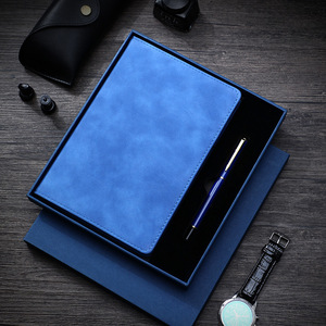 Tùy chỉnh công ty Quà Tặng thiết lập A6 A5 A4 bìa cứng Pu Tạp Chí da máy tính xách tay với xoắn ốc ràng buộc in phong cách - Product Image 4