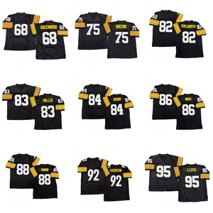Camiseta de Rugby Estilo Vintage para Hombre, Cosida, <span class=keywords><strong>Joe</strong></span> Greene, John Stallworth, Heath Miller, Antonio <span class=keywords><strong>Brown</strong></span>, Hines Ward, Lynn Swann, Tallas S - 3XL - Product Image 1