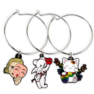 Regalo Aziendale OEM Mini Portachiavi Fai-da-Te Mini Braccialetto Bottiglia di Vetro Charm per Bicchieri da Vino e <span class=keywords><strong>Birra</strong></span> - Product Image 6