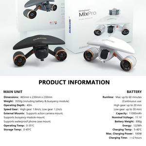 MixPro Scooter <span class=keywords><strong>sous</strong></span>-marin, propulseur manuel pour plongée, booster pour photographie <span class=keywords><strong>sous</strong></span>-<span class=keywords><strong>marine</strong></span> - Product Image 5