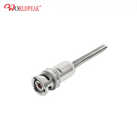 Conector Triax BNC 1553B TRB con Dispositivo de Alivio de Tensión por Resorte para Cable Triaxial TRX142
