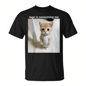 Camiseta Rage Is Consuming Me Cat para mujer, talla pequeña - Product Image 2