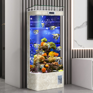 Новая модель: Умный вертикальный аквариум-террариум для золотых рыбок с самоциркуляцией, большой, для гостиной, экологичный - Product Image 6