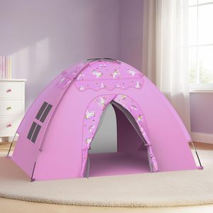 <span class=keywords><strong>Casetta</strong></span> Gioco per Bambine a Forma di Castello Principessa Viola con Luci a Stella per Interni - Product Image 1