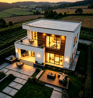 Maison préfabriquée / Panneau en silicate de calcium / Panneau sandwich / Structure en acier préfabriquée / Installation rapide / Villa de haute qualité