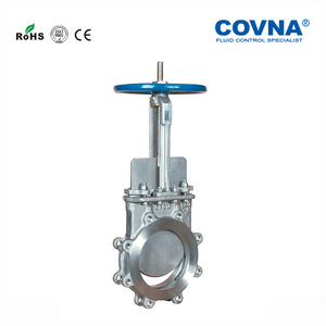 Covna Pneumatic Knife Gate Valve Stainless Steel Hard <b>Seal</b> Flange Slurry Media High Pressure Single Gate Rigid Type - Product Image 2
