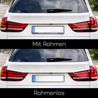 Cadre de plaque d'immatriculation de voiture en plastique ABS de haute qualité, durable, imperméable, écologique, taille standard européenne, personnalisé en gros, Accord Civic