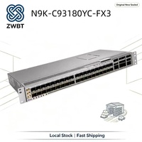 Cisco Nexus N9K-C93180YC-FX3 48x25G SFP28 6x100G QSFP28 Commutateur de centre de données géré L2 L3 3.6Tbps ACI NX-OS VXLAN ToR Leaf Spine