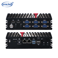 Yanling Nano-N332F AMD pour 5 Mini PC embarqués sans ventilateur |   6 COM |   2x GbE LAN |   M.2 WiFi/4G/5G |   TPM 2.0 |   Stock industriel