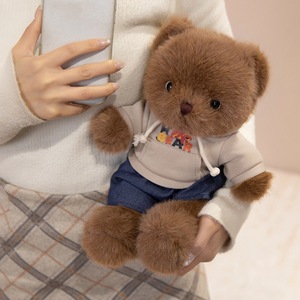 Nouveau style adorable peluche ours en <span class=keywords><strong>pull</strong></span>, poupée pour machine à griffes, cadeau d'activités, ours en peluche pour enfants, en polyester et coton PP - Product Image 3