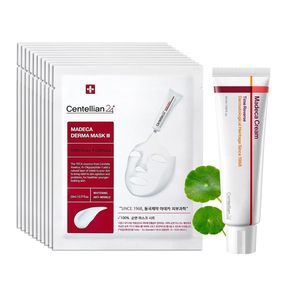 Crema Centella Madeca 50ml + Mascarilla Derma 10 piezas, Fórmula Intensiva Antiarrugas, Blanqueadora, Reafirmante e Hidratante, Set de Cuidado Facial - Product Image 1