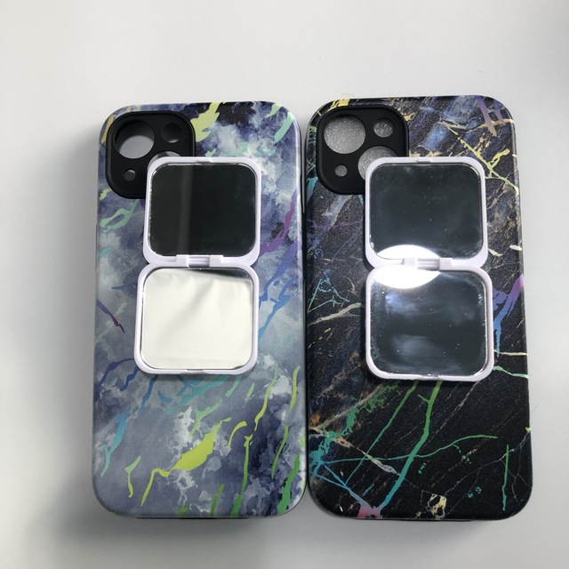 Luxury Makeup Mirror Silicone TPU Holder Mirror Back Case Phone Covers for iPhone 12 11 Pro Max 13 Mini 13 Pro Max