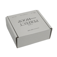Boîte d'expédition plate en carton ondulé durable, personnalisable avec logo, vente en gros, pour vêtements et chaussures